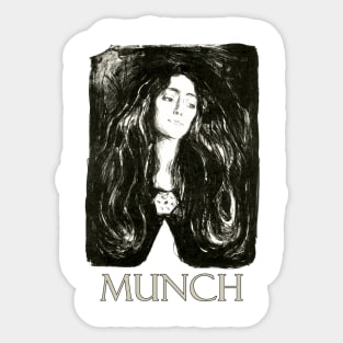 The Brooch by Edvard Munch Sticker